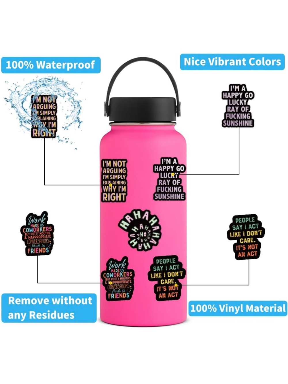 110Pcs Sarcastic Stickers for Adults - Picture 3 of 5